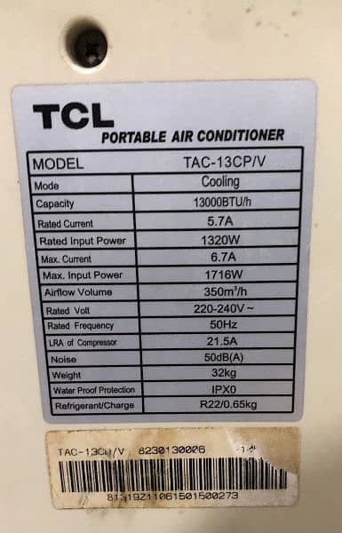 TCL Portable Ac 4