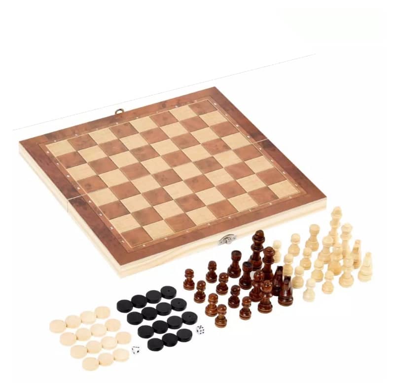 Wooden Chess Small, Medium, Large, Extra Large and Jumbo Size 1