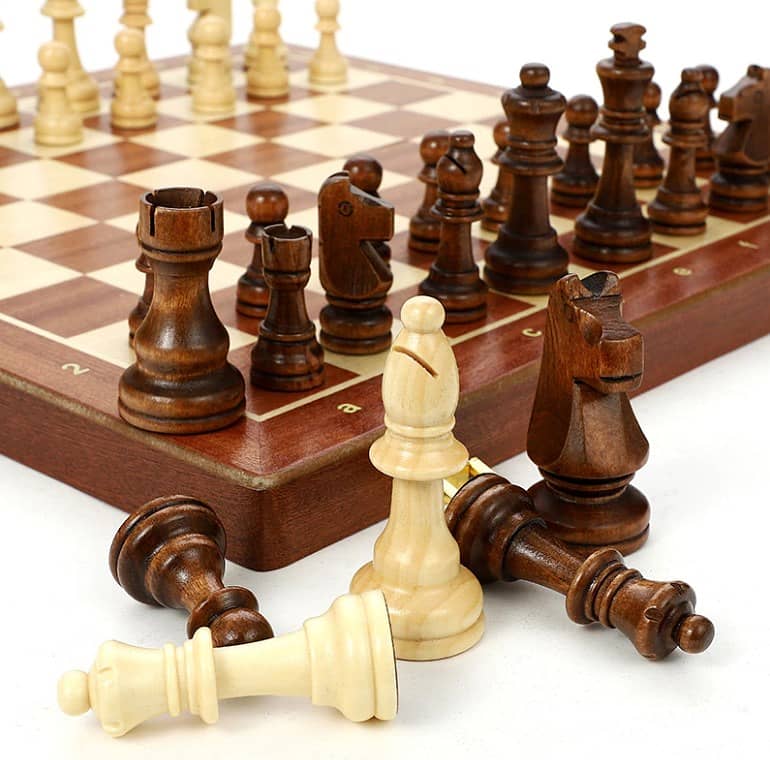 Wooden Chess Small, Medium, Large, Extra Large and Jumbo Size 4