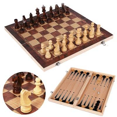 Wooden Chess Small, Medium, Large, Extra Large and Jumbo Size 5