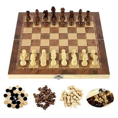 Wooden Chess Small, Medium, Large, Extra Large and Jumbo Size 15