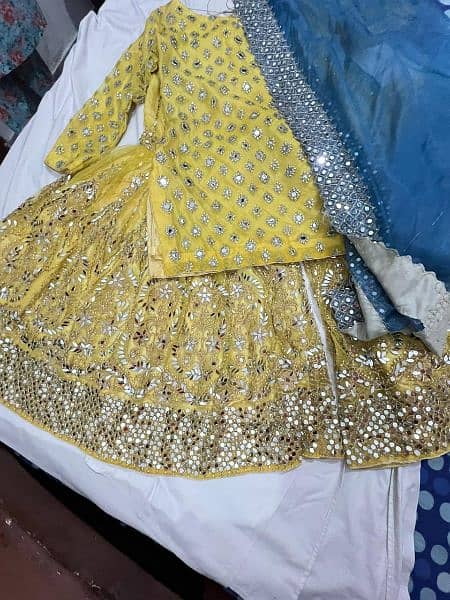 Bridal wear Mehndi dress 4