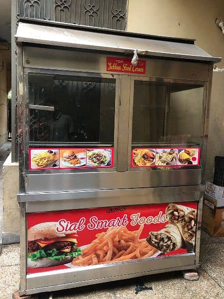 shawarma & burger 2in1 counter with deep drier 3