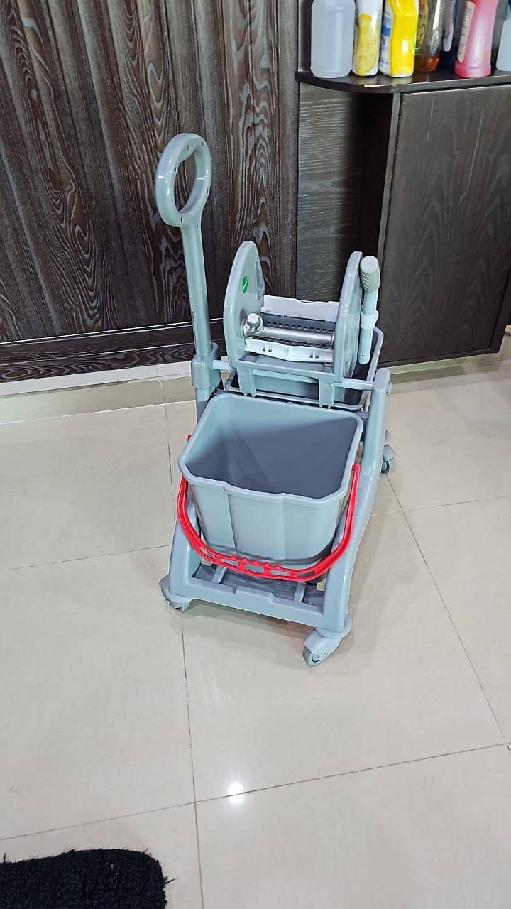 Mop trolley|Mop Bucket|Dustbin|Janitorial Trolley| 17