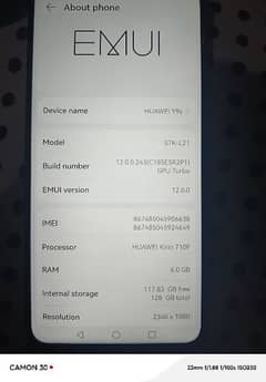 Huawei y9s Non PTA 0