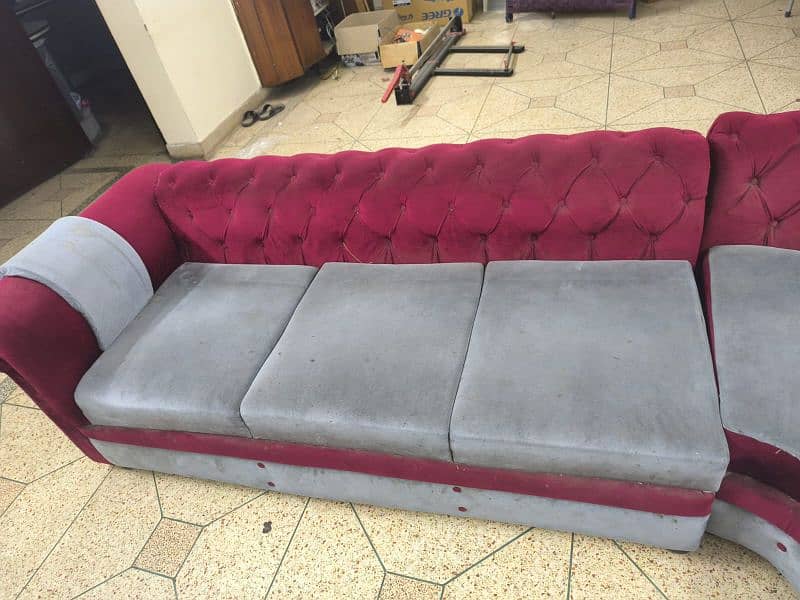 L shaped 7 seater sofa for sale 0