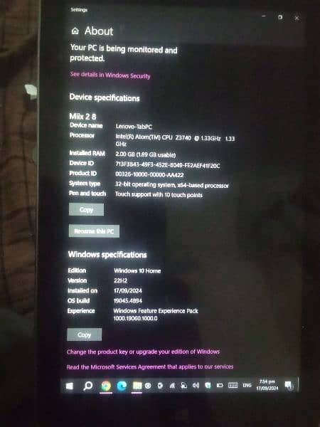 Lenovo Window Tablet 3rd Generation 2/64 11