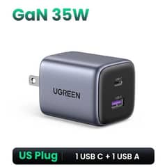 UGREEN GaN 35W Watt Charger USB A USB Type C Fast Charger