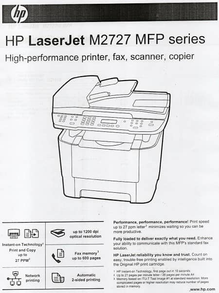 hp 3in1 laserjet printer 0