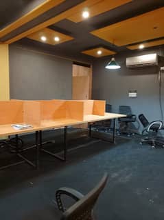 office hall for rent 1500 square feet for office on main road johar town for office call center and software house