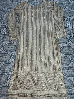 Golden shiffon Dress