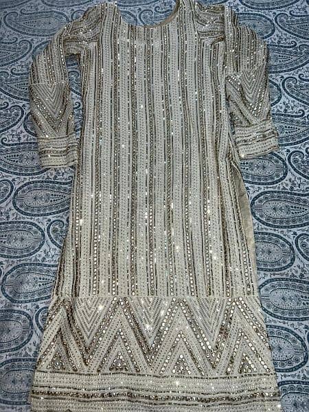 Golden shiffon Dress 0