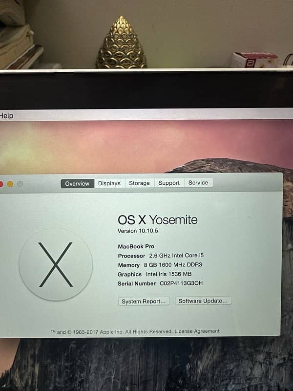 macbook pro model A1502 7