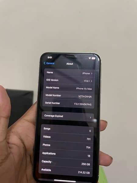 iphone Xs max non pta 256 gb FU 5