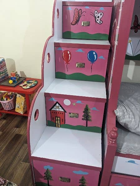 wooden bunk bed / bunk bed / tripple bunk bed / new bunk bed / bed 3