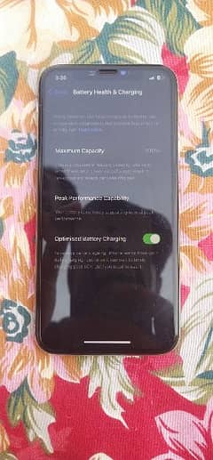 iphone x 256 gb battery health 100