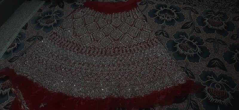 one time used bridal branded lehenga order pr tyar krwaya tha 1