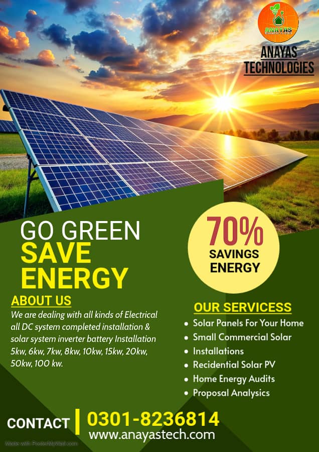 SOLAR INSTALLATION / SOLAR PLATES / SOLAR SERVICES 0