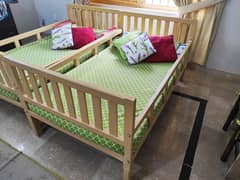 Kids single beds pair