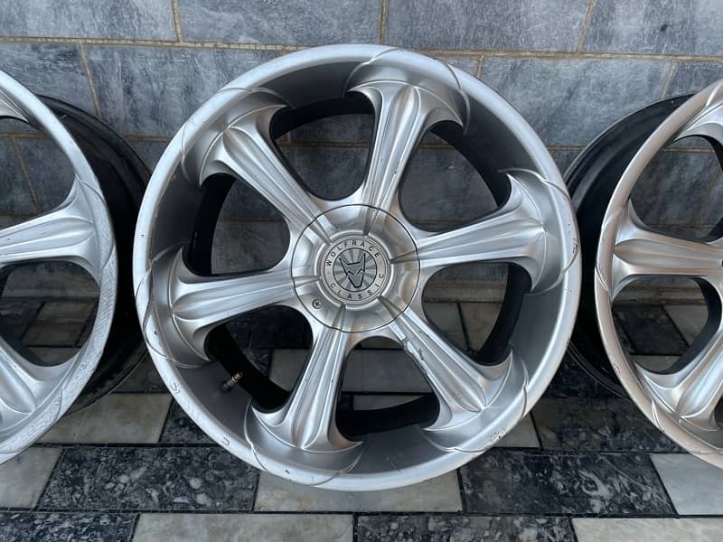 WOLFRACE SILVER ALLOY WHEELS 20 INCH ORIGNIAL!!! 7