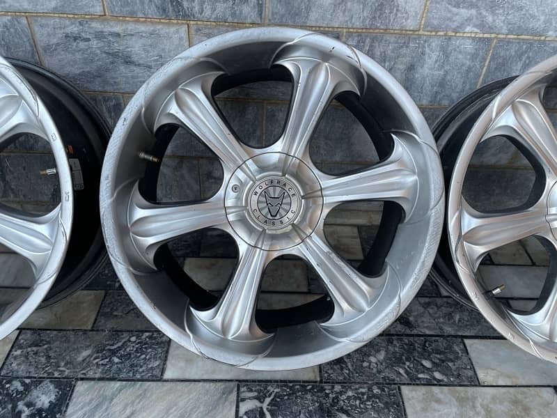 WOLFRACE SILVER ALLOY WHEELS 20 INCH ORIGNIAL!!! 8