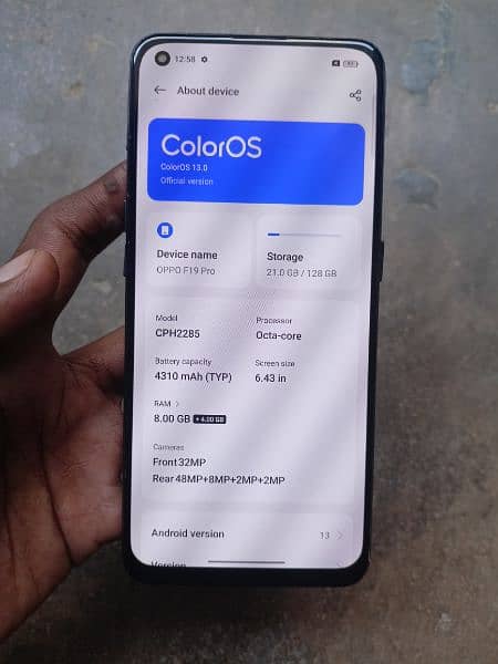 oppo F19 pro complete saman 0