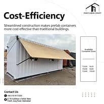 Shipping container/office container/cafe container/porta cabin prefa 12