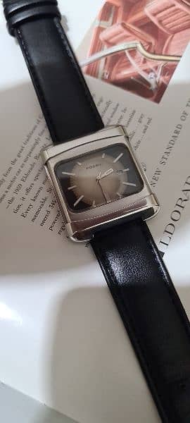 Fossil Gents wrist watch square dial Rare n Unique edition fossil 2