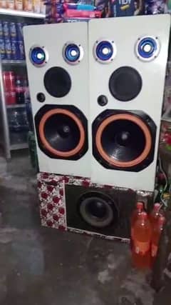 DJ speaker bass system