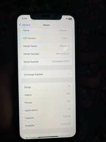 Iphone 11 128gb Jv Sim working 6