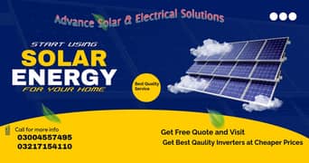 Advance Solar and Electrical Solutions providing best installation se