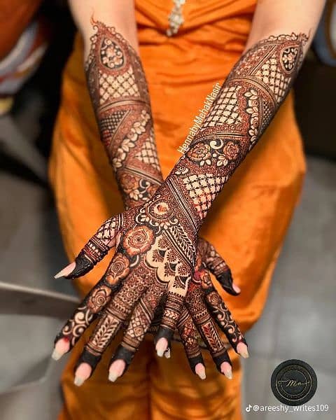 party mehndi and bridel mehndi home service available 24 hourse p 3