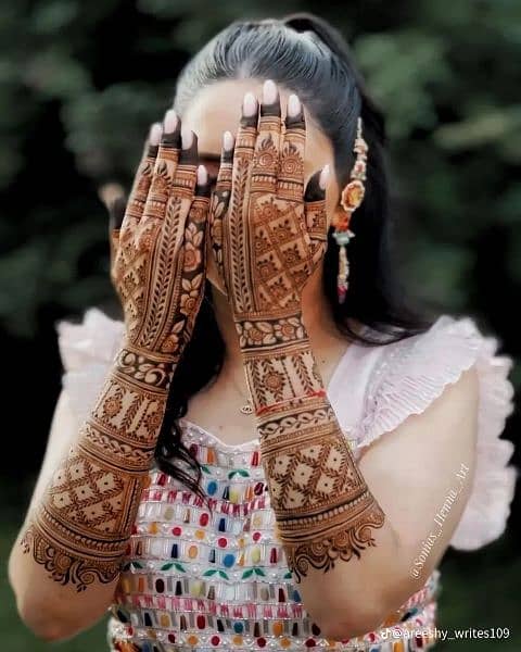 party mehndi and bridel mehndi home service available 24 hourse p 4