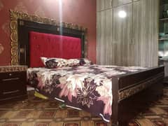 Bed set/wooden Bed/Furniture/Bed side Tables Dressing table