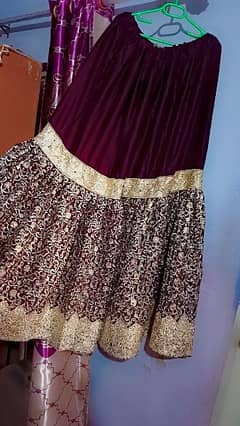 purple gold garara for wedding