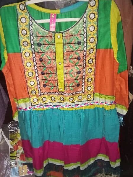 ib fashion Kurtis Alkaram lawn shirt embroidered 4