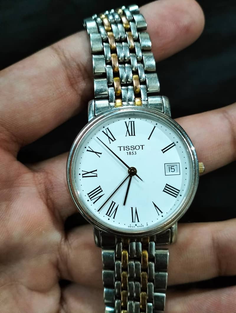 Two Tone Vinatge Tissot T870/970 2