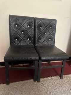 iron chairs like new