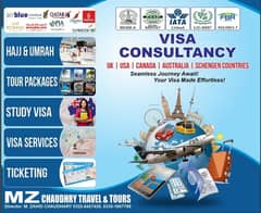 Study, Tours, And Azad Visas Available