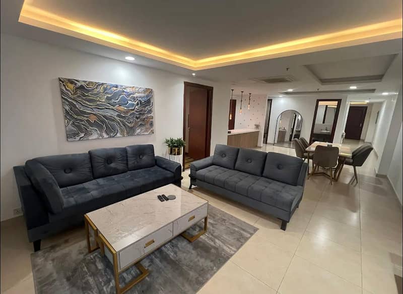 Two beds luxury apartment for rent on daily basis in bahria lahoe 5