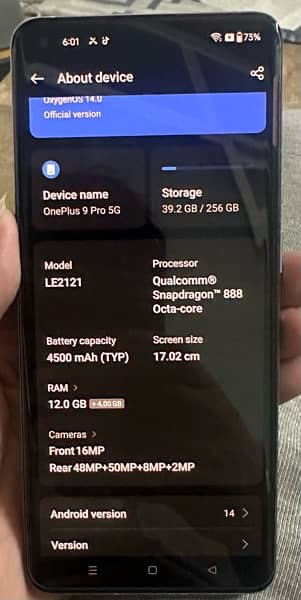 One Plus 9pro 5G    10/10 5