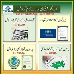 Income Tax Return Consultant, Sale Tax, FBR Filer, NTN, GST, PSEB, PSW