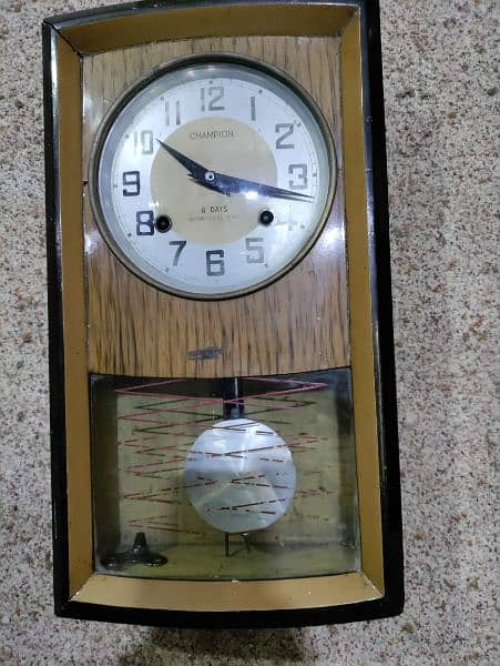 champion 8days pendulum clock 0