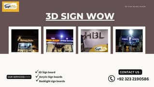 Sign Board / 3D Sign Board / Neon Sign Board / LED Sign Board