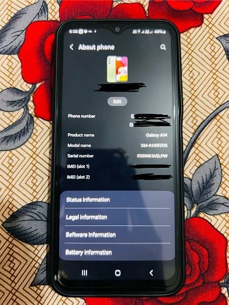 Samsung Galaxy A14 6gb/128gb (01 month used) 3