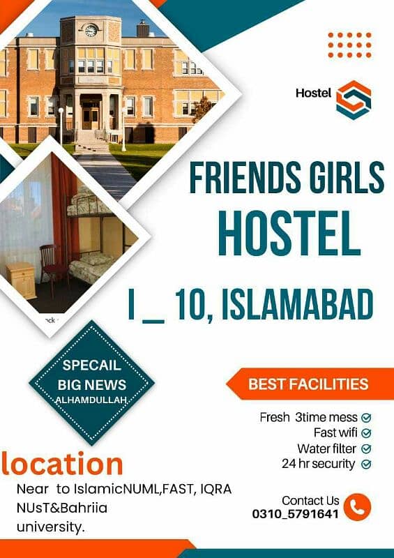 girls hostel in I 10 Islamabad pakistan 1