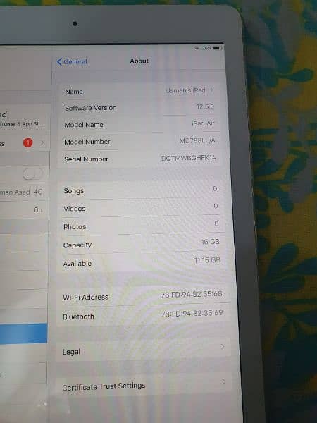 APPLE IPAD AIR 1 16 GB GENUINE 6