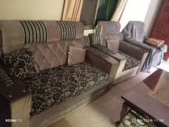 7 seater sofa set available for sale with one table included