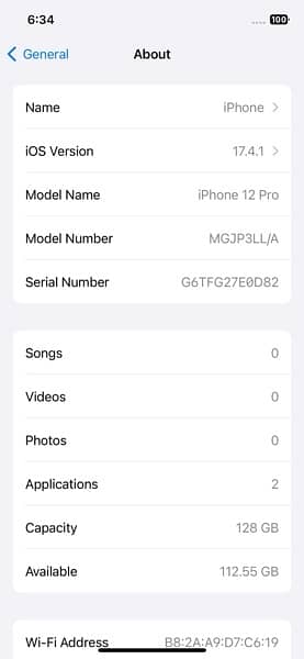 iPhone 12 Pro - 128GB - JV 3