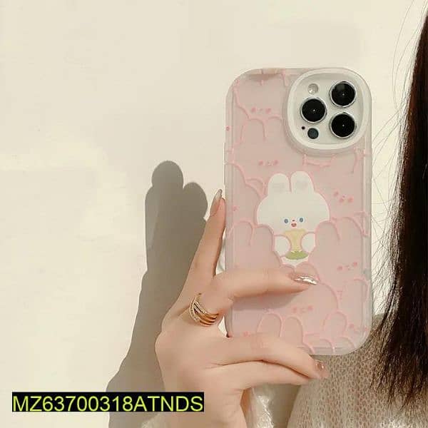 iPhone back case only. cute pink rabbit design 0